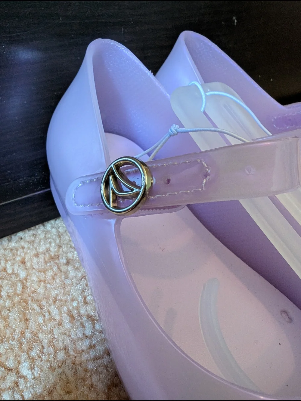 🪻Sperry Toddler Lavender Iridescent Jelly Bow Flats